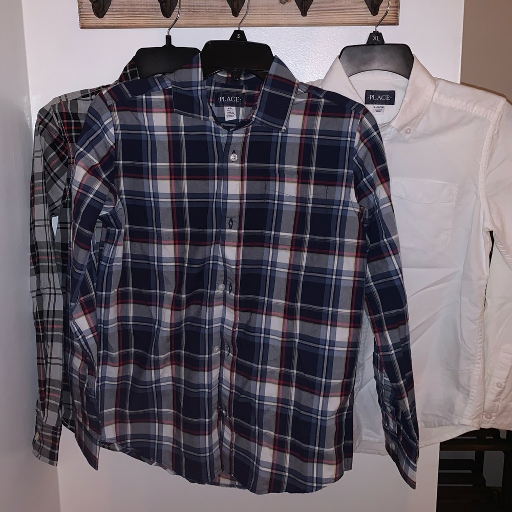 NWOT: Children’s Place Button Up Plaid Shirt